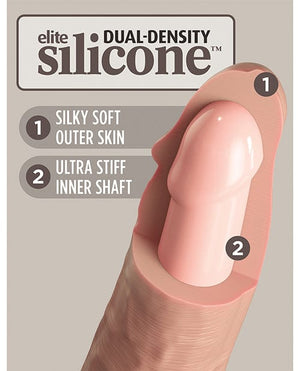 King Cock Elite 8" Dual Density Silicone Cock Dongs & Dildos