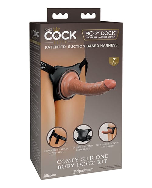 King Cock Elite Comfy Silicone Body Dock Kit Strap Ons