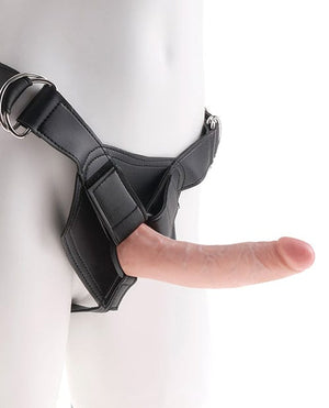 "King Cock Strap-on Harness W/7"" Cock" Flesh Strap Ons