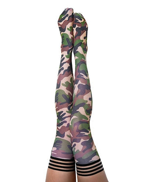 Kix'ies Alex Thigh High Camouflage A Lingerie