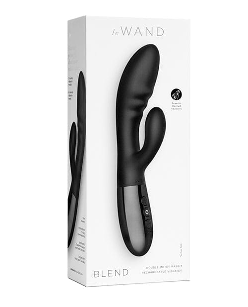 Le Wand Blend Double Motor Rabbit Rechargeable Vibrator Black Vibrators