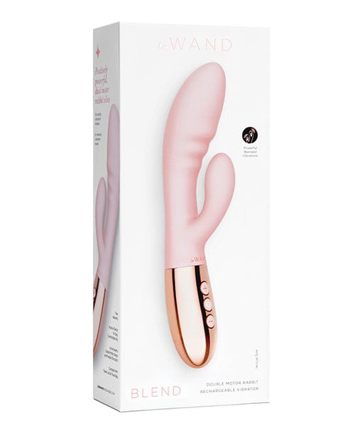 Le Wand Blend Double Motor Rabbit Rechargeable Vibrator Rose Gold Vibrators