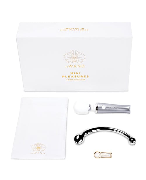 Le Wand Mini Pleasures 4 pc Kit - Chrome Stimulators