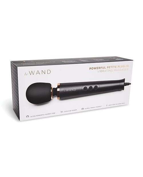 Le Wand Powerful Petite Rechargeable Vibrating Massager Black Massage Products