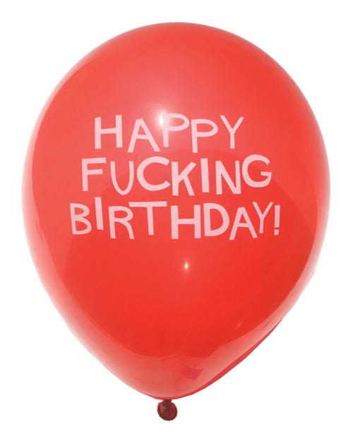 Little Genie Productions LLC Bachelorette & Party Supplies 11" Happy Fucking Birthday Balloons - Bag of 8