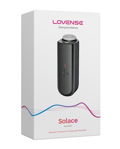 Lovense Solace Thrusting Masturbator - Black Dolls & Masturbators