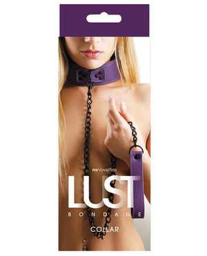 Lust Bondage Collar - Purple Bondage Blindfolds & Restraints