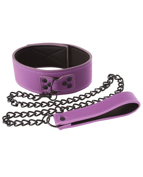 Lust Bondage Collar - Purple Bondage Blindfolds & Restraints