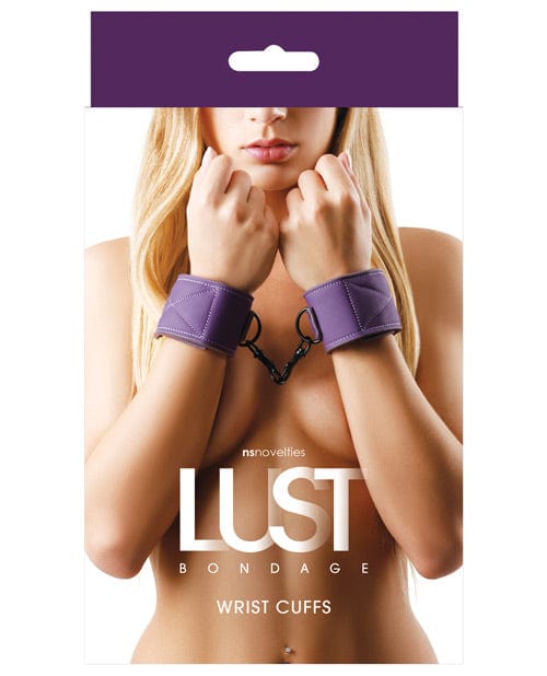 Lust Bondage Wrist Cuffs - Purple Bondage Blindfolds & Restraints