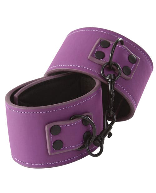 Lust Bondage Wrist Cuffs - Purple Bondage Blindfolds & Restraints