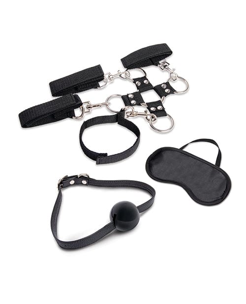 Lux Fetish 7 pc Hogtie & Ball Gag Kit Bondage Blindfolds & Restraints