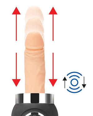 Lux Fetish Rechargeable Thrusting Compact Sex Machine w/Remote Sex Machines