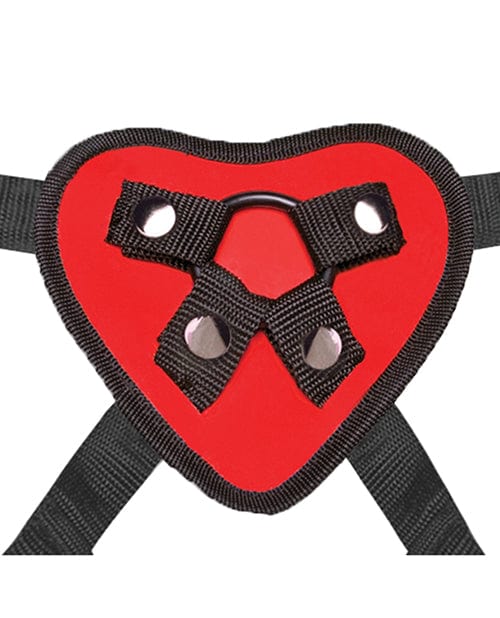 Lux Fetish Red Heart Strap On Harness Set Strap Ons