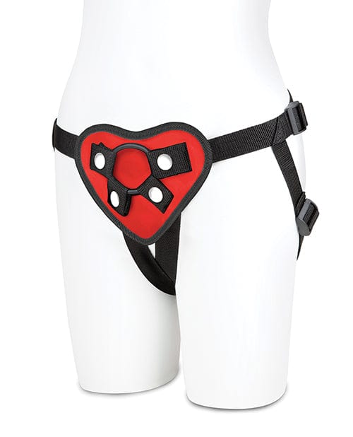 Lux Fetish Red Heart Strap On Harness Set Strap Ons