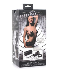 Master Series Kinky Clutch Black Bondage Set w/Carrying Case: Discreet and Delightful