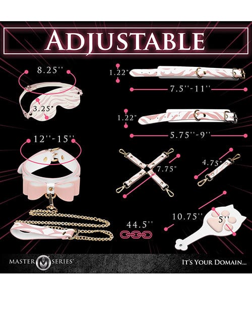 Master Series Tiger Kitty Bondage Set - Pink Bondage Blindfolds & Restraints