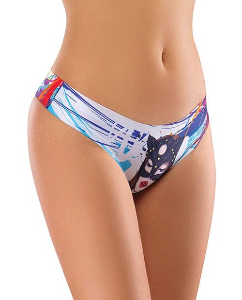 Mememe Cabal Freya Printed Thong Large Lingerie