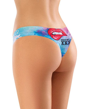 Mememe Cabal Jade Printed Thong Lingerie