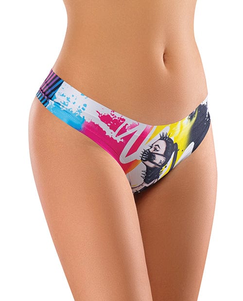 Mememe Cabal Margot Printed Thong Large Lingerie