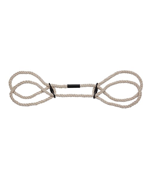 Merci Hogtie Bind & Tie Wrist or Ankle  Cuffs - 6 mm Hemp Natural Bondage Blindfolds & Restraints