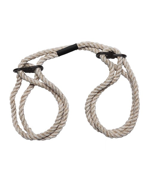 Merci Hogtie Bind & Tie Wrist or Ankle  Cuffs - 6 mm Hemp Natural Bondage Blindfolds & Restraints