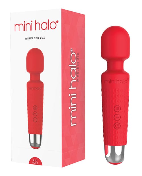 Mini Halo Wireless 20x Wand Red Rose Massage Products