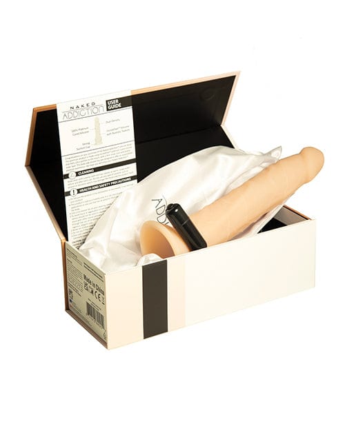 Naked Addiction 9" Dual Density Silicone Dildo - Vanilla Dongs & Dildos