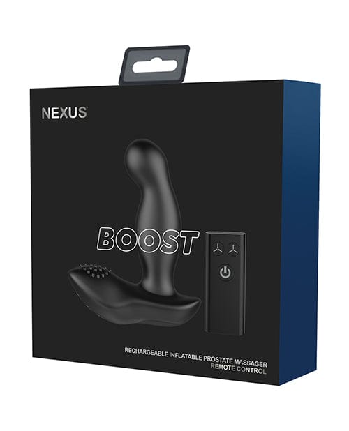 Nexus Boost Prostate Massager w/Inflatable Tip - Black Anal Products