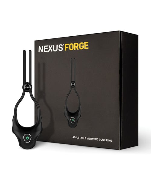 Nexus Forge Single Lasso Vibrating Cock Ring - Black Penis Enhancement