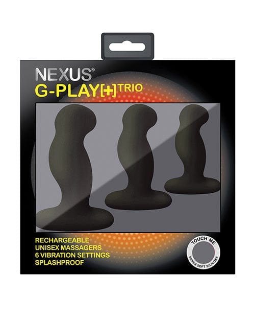 Nexus G Play Trio Rechargeable Massagers - Black Anal Products