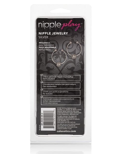 Nipple Play Nipple Jewelry - Silver Bondage Blindfolds & Restraints