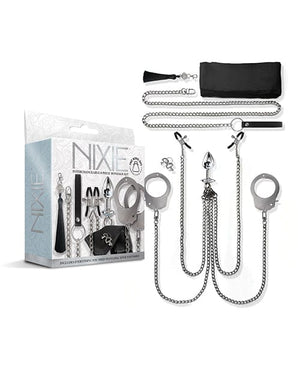 Nixie Interchangeable 8 Pc Bondage Kit Bondage Blindfolds & Restraints