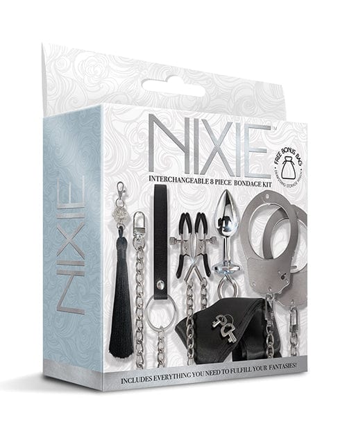 Nixie Interchangeable 8 Pc Bondage Kit Bondage Blindfolds & Restraints