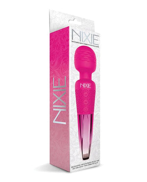 Nixie Rechargeable Wand Massager Pink Ombre Metallic Massage Products