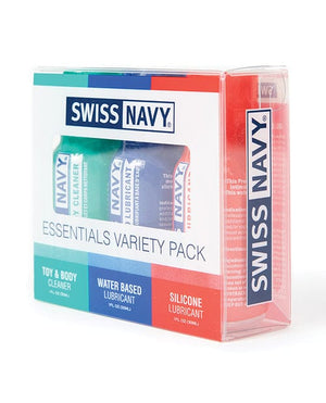 NO ETA Swiss Navy Essentials Variety Pack of 3 - 1 oz Lubricants