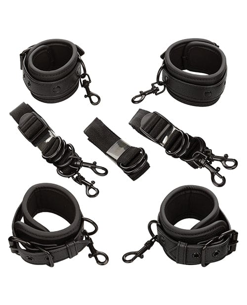 Nocturnal Collection Adjustable Bed Restraints - Black Bondage Blindfolds & Restraints