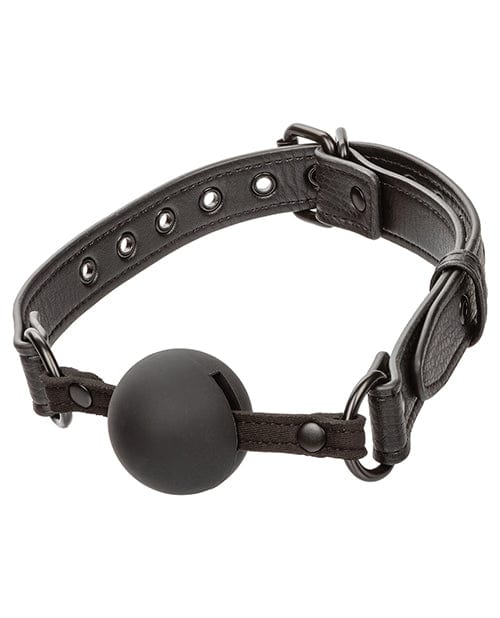 Nocturnal Collection Silicone Ball Gag - Black Bondage Blindfolds & Restraints