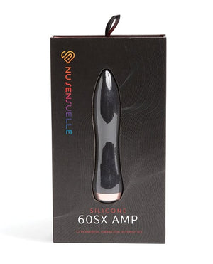 Nu Sensuelle 60sx Amp Silicone Bullet Black Stimulators