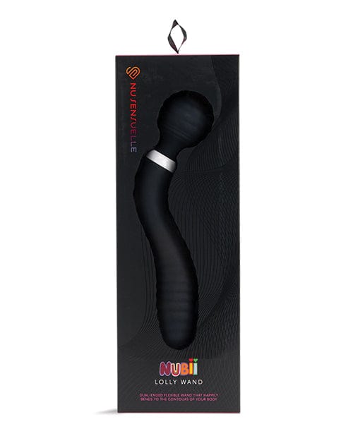 Nu Sensuelle Lolly Double-ended Flexible Nubii Wand Black Massage Products