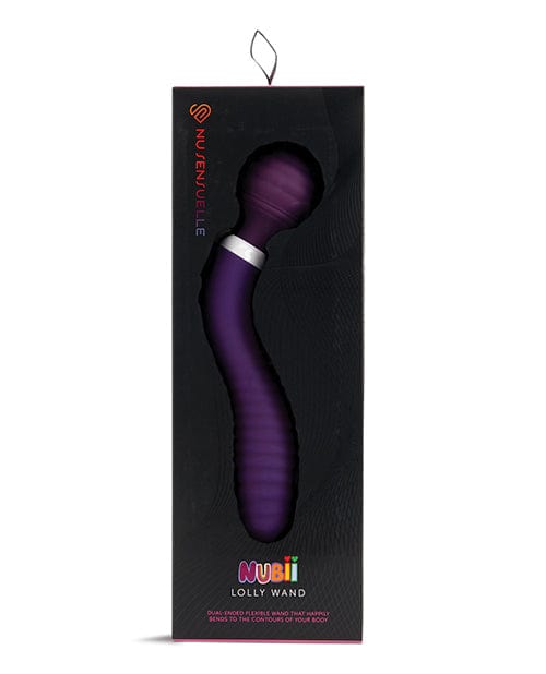 Nu Sensuelle Lolly Double-ended Flexible Nubii Wand Purple Massage Products