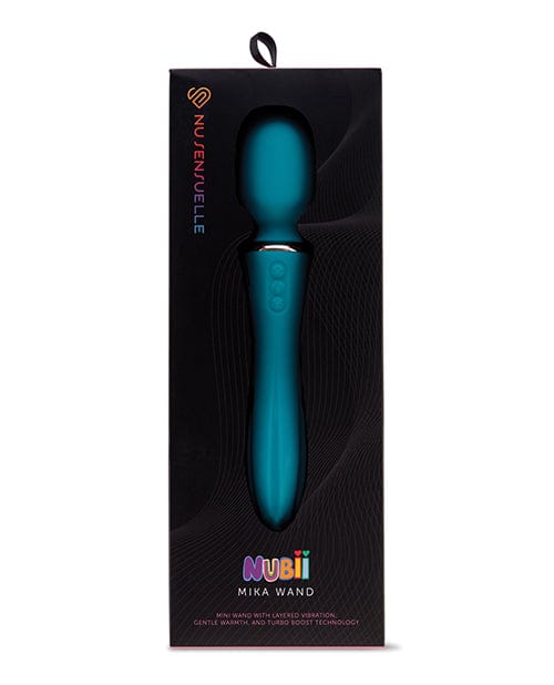 Nu Sensuelle Mika Heating Nubii Mini Wand Blue Massage Products