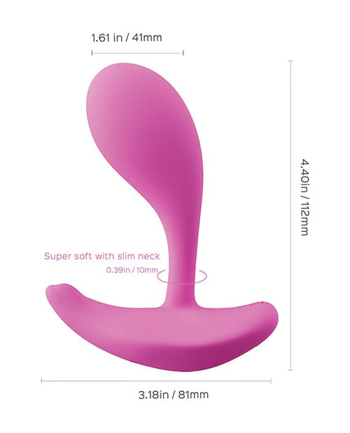 Oly App-enabled Wearable Clit & G Spot Vibrator - Pink Pink Stimulators