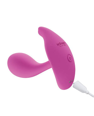 Oly App-enabled Wearable Clit & G Spot Vibrator - Pink Pink Stimulators