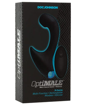 OptiMale Vibrating P Massager w/Wireless Remote - Black Anal Products