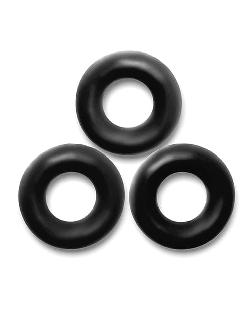 Oxballs Fat Willy 3 Pack Jumbo Cock Rings Black Gay & Lesbian Products