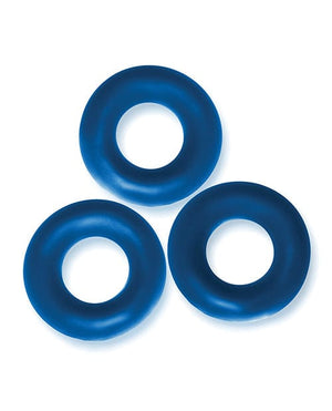 Oxballs Fat Willy 3 Pack Jumbo Cock Rings Space Blue Gay & Lesbian Products