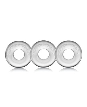 Oxballs Ringer Donut 1 - Pack Of 3 Clear Gay & Lesbian Products