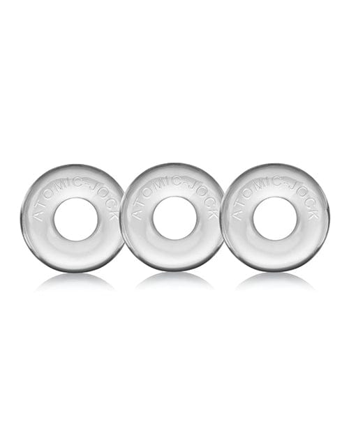 Oxballs Ringer Donut 1 - Pack Of 3 Clear Gay & Lesbian Products