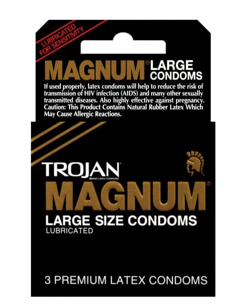 Paradise Marketing Condoms 3 Trojan Magnum Condoms