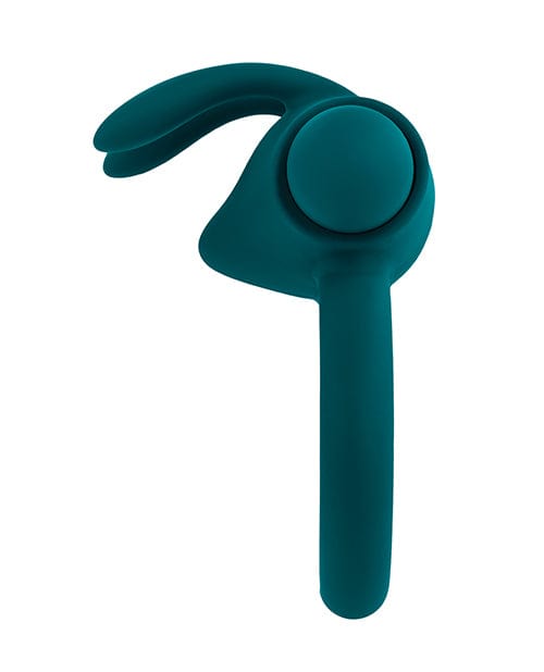 Playboy Pleasure Bunny Buzzer Cock Ring - Deep Teal Penis Enhancement